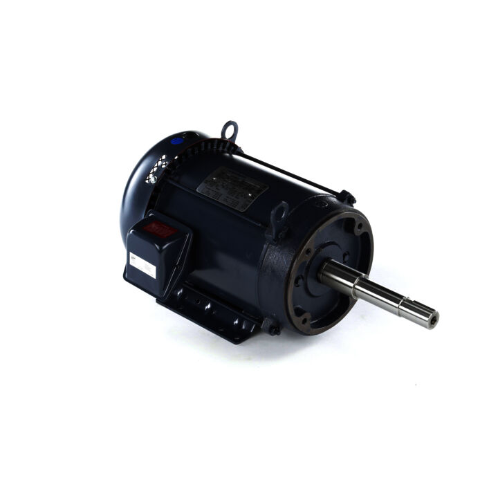 Close-Coupled Pump Motor, 7.50 & 5 HP, 3 Ph, 60 & 50 Hz, 230/460 & 190/380 V, 3600 & 3000 RPM, 213JP Frame, TEFC