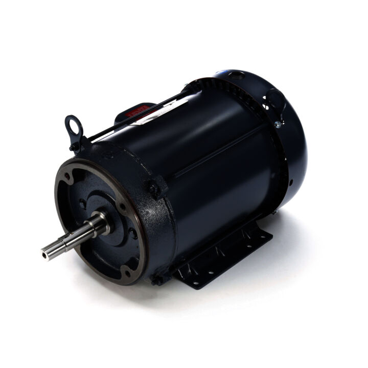Close-Coupled Pump Motor, 7.50 & 5 HP, 3 Ph, 60 & 50 Hz, 230/460 & 190/380 V, 1800 & 1500 RPM, 213JM Frame, TEFC