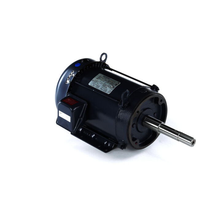 Close-Coupled Pump Motor, 7.50 & 5 HP, 3 Ph, 60 & 50 Hz, 230/460 & 190/380 V, 1800 & 1500 RPM, 213JP Frame, TEFC