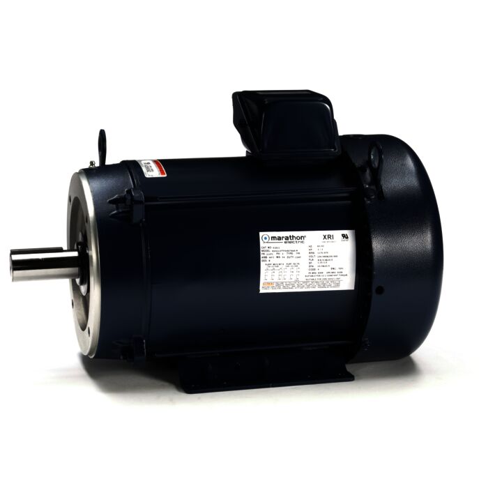 General Purpose Motor, 3 & 3 HP, 3 Ph, 60 & 50 Hz, 230/460 & 200/400 V, 1200 & 1000 RPM, 213TC Frame, TEFC