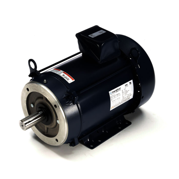 General Purpose Motor, 3 & 3 HP, 3 Ph, 60 & 50 Hz, 230/460 & 200/400 V, 1200 & 1000 RPM, 213TC Frame, TEFC