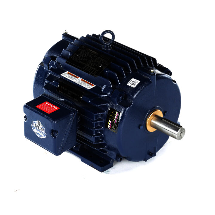 Severe Duty Motor, 7.50 & 5 HP, 3 Ph, 60 & 50 Hz, 230/460 & 190/380 V, 1800 & 1500 RPM, 213TV Frame, TEAO