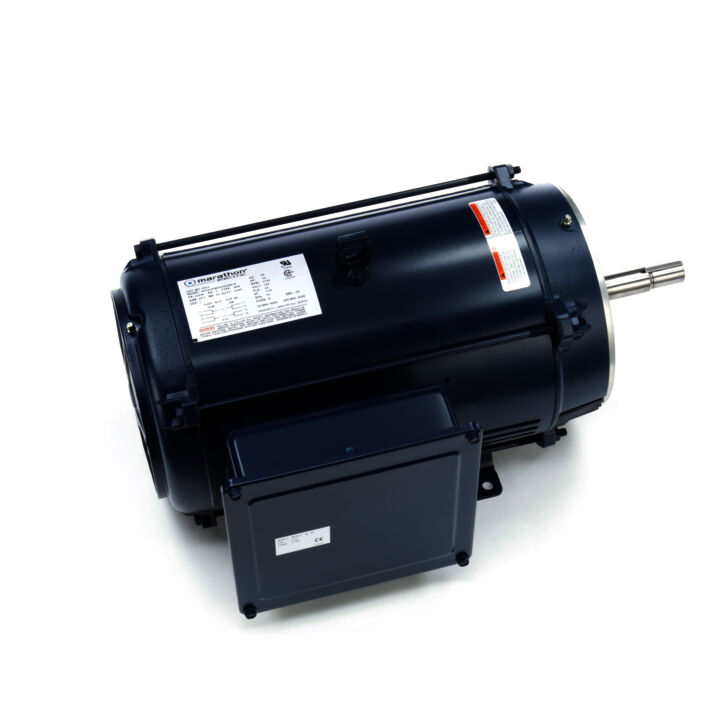 Close-Coupled Pump Motor, 10 HP, 1 Ph, 60 Hz, 230 V, 1800 RPM, 215JM Frame, DP