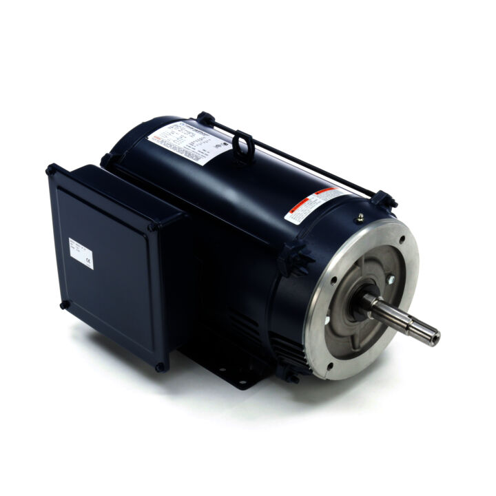 Close-Coupled Pump Motor, 10 HP, 1 Ph, 60 Hz, 230 V, 1800 RPM, 215JM Frame, DP