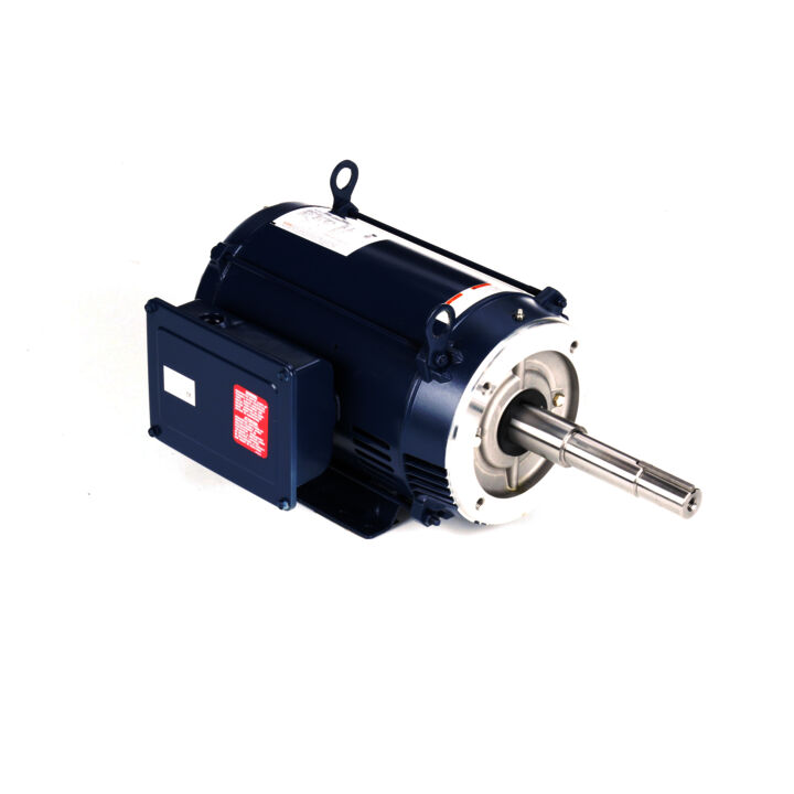 Close-Coupled Pump Motor, 10 HP, 1 Ph, 60 Hz, 230 V, 3600 RPM, 215JP Frame, DP