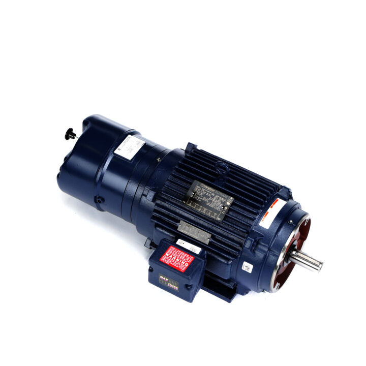 Brake Motor, 10 HP, 3 Ph, 60 Hz, 230/460 V, 1800 RPM, 215TC Frame, TENV