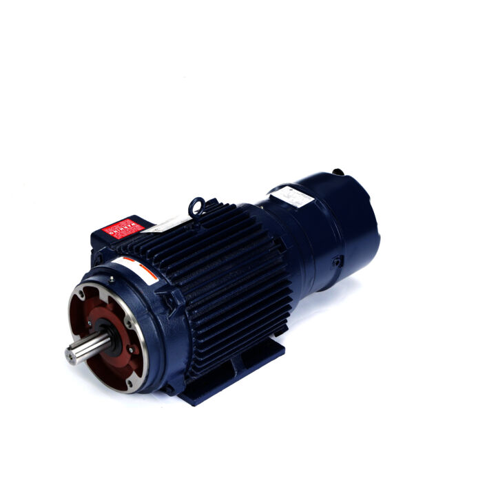 Brake Motor, 10 HP, 3 Ph, 60 Hz, 230/460 V, 1800 RPM, 215TC Frame, TENV