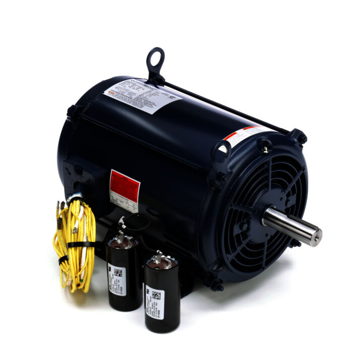 Crop Dryer Motor, 10 & 15 HP, 1 Ph, 60 & 60 Hz, 230 & 230 V, 3600 & 3600 RPM, 215TZ Frame, DPAO