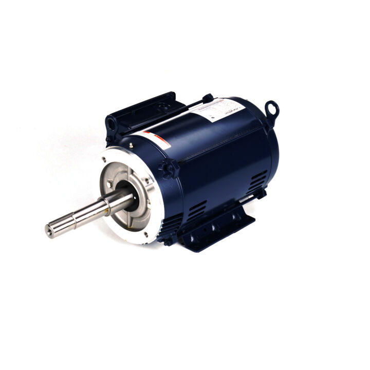 Close-Coupled Pump Motor, 10 HP, 1 Ph, 60 Hz, 230 V, 3600 RPM, 215JP Frame, DP