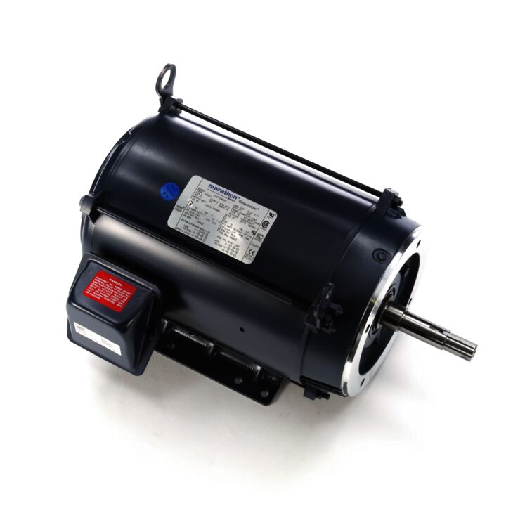 Close-Coupled Pump Motor, 15 & 10 HP, 3 Ph, 60 & 50 Hz, 230/460 & 190/380 V, 3600 & 3000 RPM, 215JM Frame, DP