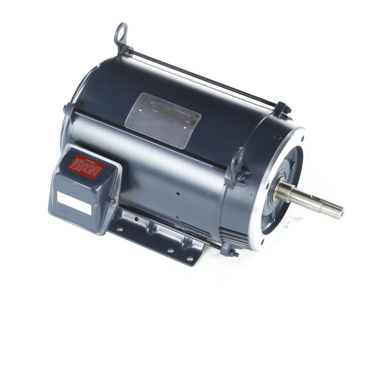 Close-Coupled Pump Motor, 5 & 3 HP, 3 Ph, 60 & 50 Hz, 230/460 & 190/380 V, 1200 & 1000 RPM, 215JM Frame, DP