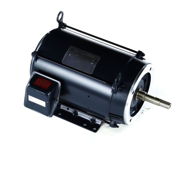 Close-Coupled Pump Motor, 5 & 3 HP, 3 Ph, 60 & 50 Hz, 230/460 & 190/380 V, 1200 & 1000 RPM, 215JMV Frame, DP