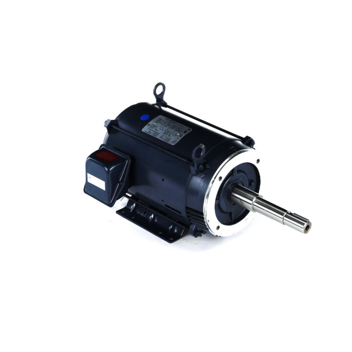 Close-Coupled Pump Motor, 5 & 3 HP, 3 Ph, 60 & 50 Hz, 230/460 & 190/380 V, 1200 & 1000 RPM, 215JPV Frame, DP