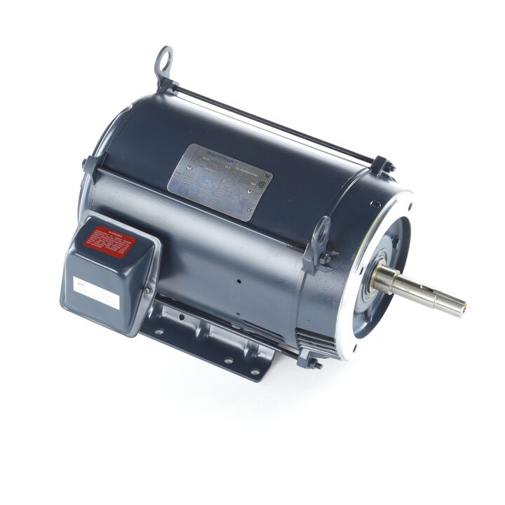 Close-Coupled Pump Motor, 5 HP, 3 Ph, 60 Hz, 575 V, 1200 RPM, 215JM Frame, DP