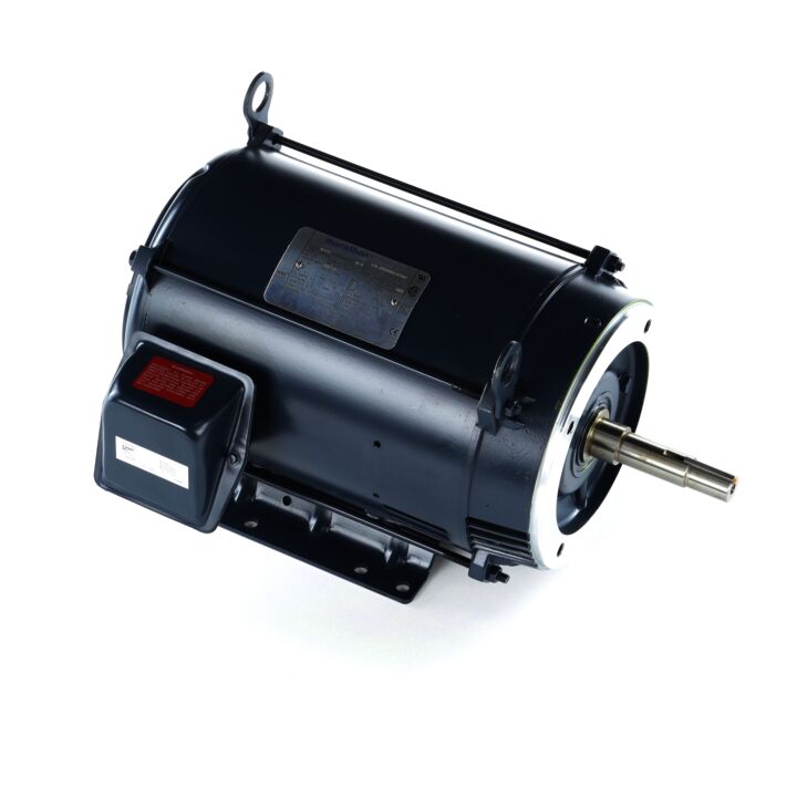Close-Coupled Pump Motor, 5 HP, 3 Ph, 60 Hz, 575 V, 1200 RPM, 215JMV Frame, DP