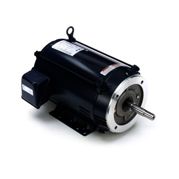 Close-Coupled Pump Motor, 15 HP, 3 Ph, 60 Hz, 200 V, 1800 RPM, 254JM Frame, DP