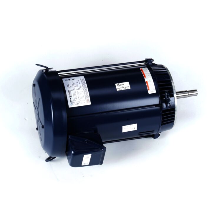 Close-Coupled Pump Motor, 15 & 10 HP, 3 Ph, 60 & 50 Hz, 230/460 & 190/380 V, 3600 & 3000 RPM, 215JMV Frame, DP