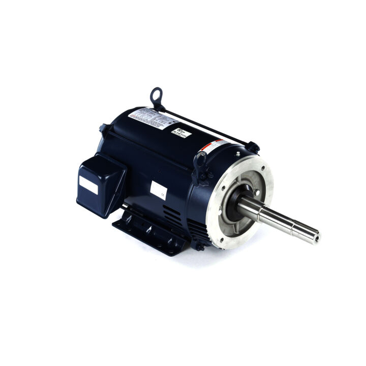 Close-Coupled Pump Motor, 10 & 7.50 HP, 3 Ph, 60 & 50 Hz, 230/460 & 190/380 V, 1800 & 1500 RPM, 215JP Frame, DP