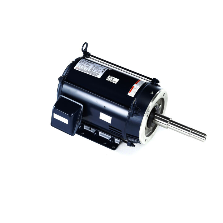 Close-Coupled Pump Motor, 15 & 10 HP, 3 Ph, 60 & 50 Hz, 230/460 & 190/380 V, 3600 & 3000 RPM, 215JP Frame, DP