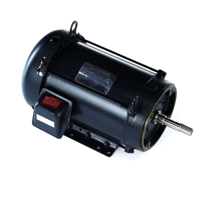 Close-Coupled Pump Motor, 10 HP, 3 Ph, 60 Hz, 575 V, 3600 RPM, 215JM Frame, TEFC