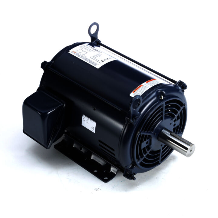 General Purpose Motor, 10 HP, 3 Ph, 60 Hz, 200 V, 1800 RPM, 215T Frame, DP
