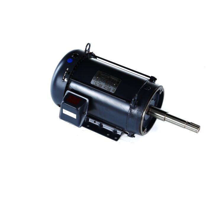 Close-Coupled Pump Motor, 10 & 7.50 HP, 3 Ph, 60 & 50 Hz, 230/460 & 190/380 V, 3600 & 3000 RPM, 215JP Frame, TEFC