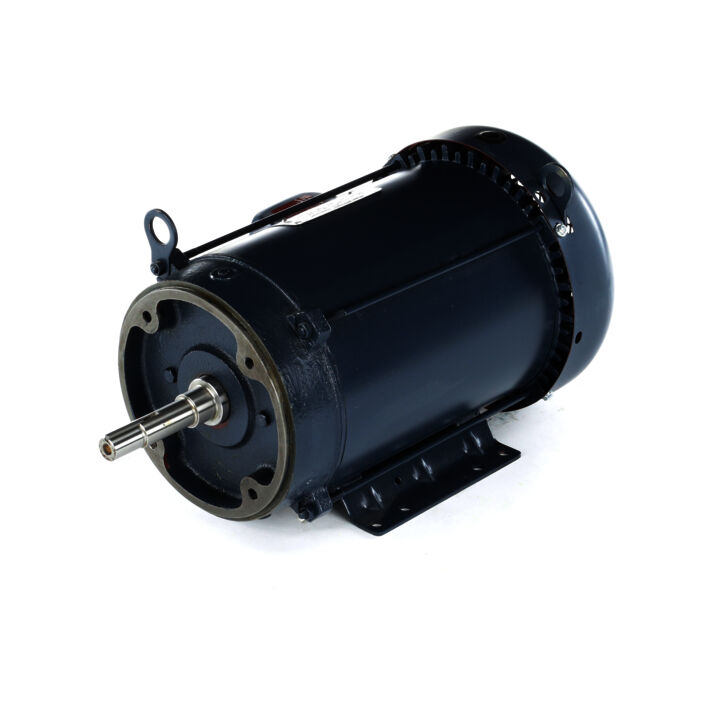 Close-Coupled Pump Motor, 5 HP, 3 Ph, 60 Hz, 575 V, 1200 RPM, 215JMV Frame, TEFC