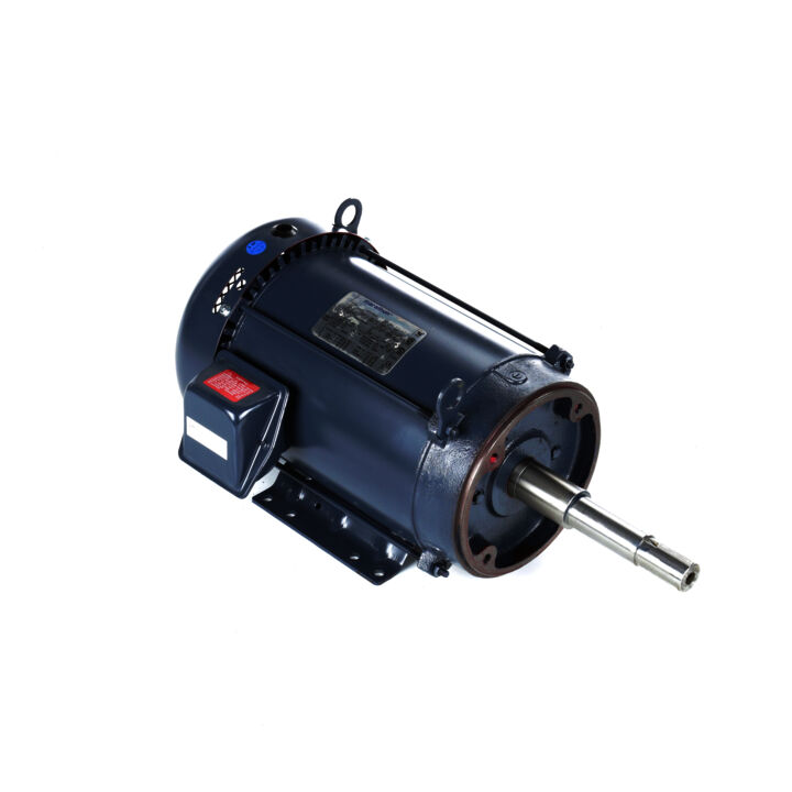 Close-Coupled Pump Motor, 10 & 7.50 HP, 3 Ph, 60 & 50 Hz, 230/460 & 190/380 V, 1800 & 1500 RPM, 215JP Frame, TEFC
