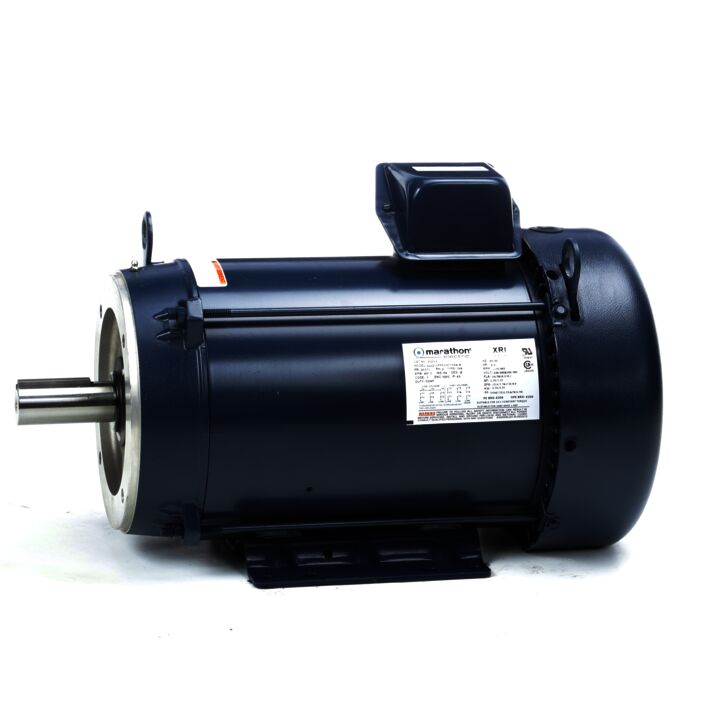 General Purpose Motor, 5 & 5 HP, 3 Ph, 60 & 50 Hz, 230/460 & 190/380 V, 1200 & 1000 RPM, 215TC Frame, TEFC