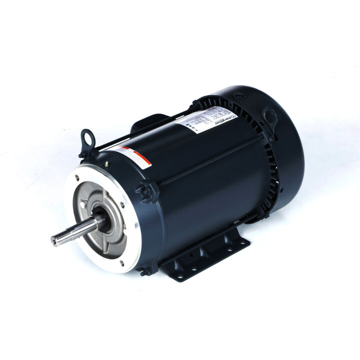 Close-Coupled Pump Motor, 15 & 10 HP, 3 Ph, 60 & 50 Hz, 230/460 & 190/380 V, 3600 & 3000 RPM, 215JM Frame, TEFC