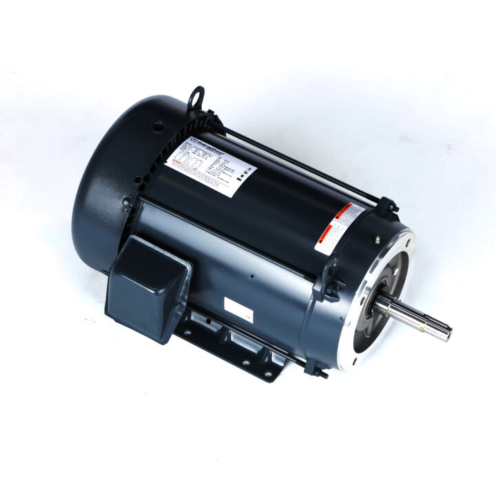 Close-Coupled Pump Motor, 15 & 10 HP, 3 Ph, 60 & 50 Hz, 230/460 & 190/380 V, 3600 & 3000 RPM, 215JM Frame, TEFC