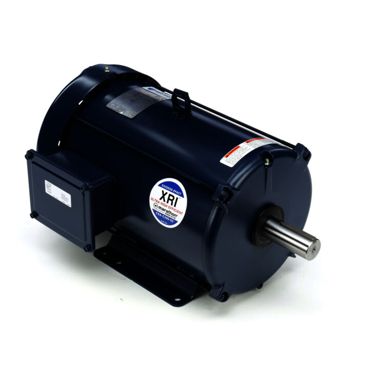 General Purpose Motor, 10 HP, 3 Ph, 60 Hz, 200 V, 1800 RPM, 215T Frame, TEFC