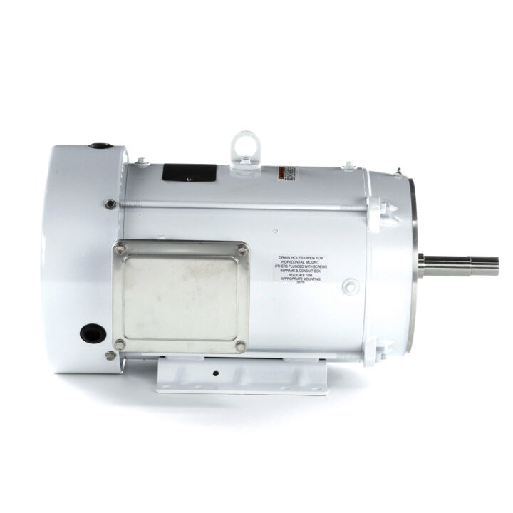 Washdown Pump Motor, 10 HP, 3 Ph, 60 Hz, 230/460 V, 3600 RPM, 215JM Frame, TEFC