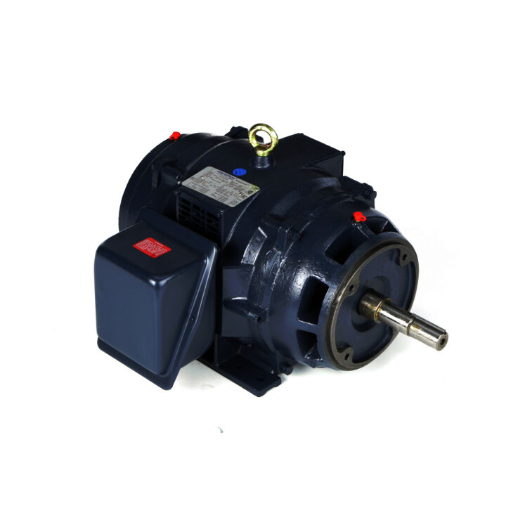 Close-Coupled Pump Motor, 15 & 10 HP, 3 Ph, 60 & 50 Hz, 230/460 & 190/380 V, 1800 & 1500 RPM, 254JM Frame, DP
