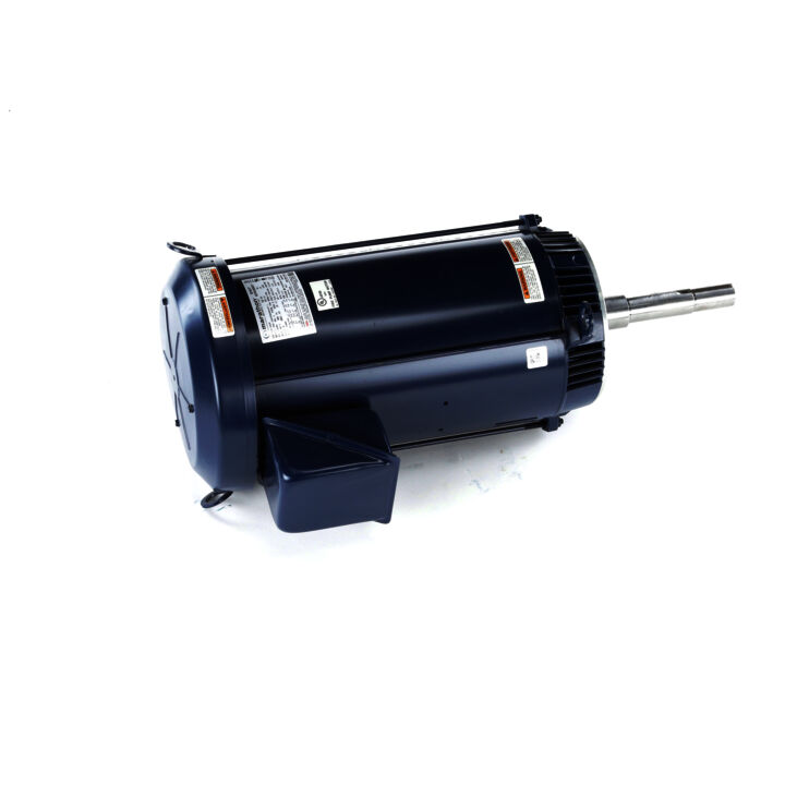 Close-Coupled Pump Motor, 15 & 12 HP, 3 Ph, 60 & 50 Hz, 230/460 & 190/380 V, 1800 & 1500 RPM, 254JPV Frame, DP