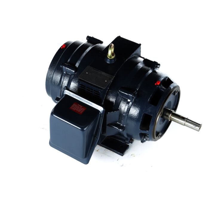 Close-Coupled Pump Motor, 15 HP, 3 Ph, 60 Hz, 575 V, 1800 RPM, 254JM Frame, DP