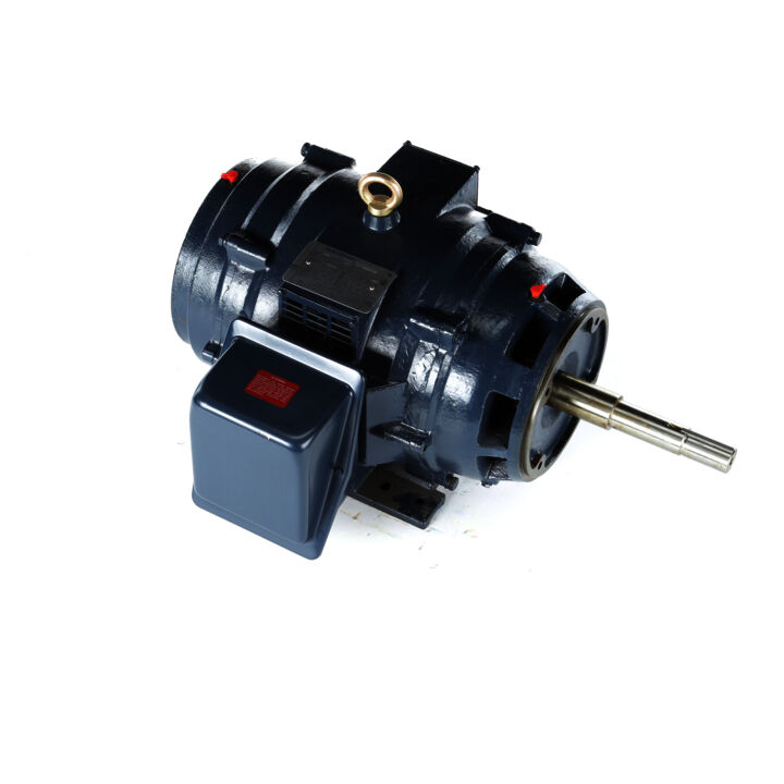 Close-Coupled Pump Motor, 7.50 & 5 HP, 3 Ph, 60 & 50 Hz, 230/460 & 190/380 V, 1200 & 1000 RPM, 254JP Frame, DP