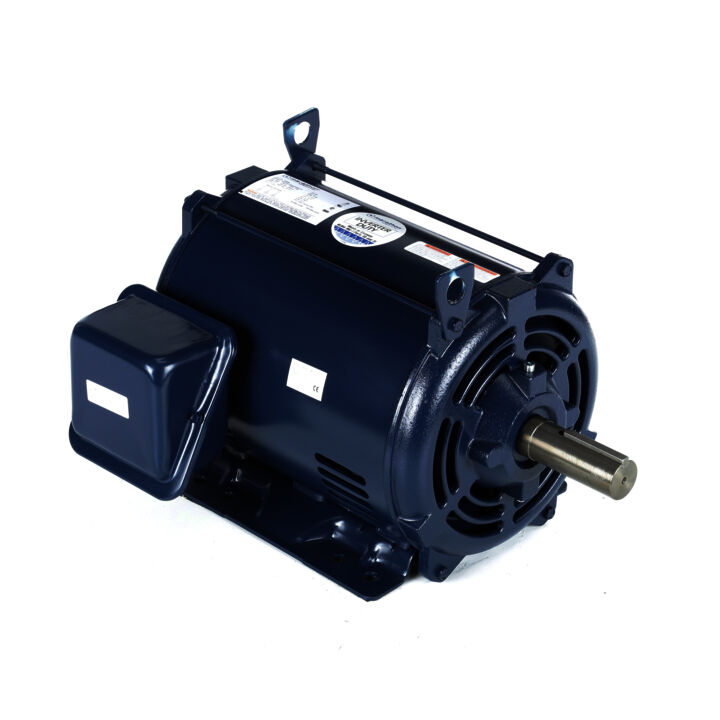 General Purpose Motor, 15 HP, 3 Ph, 60 Hz, 200 V, 1800 RPM, 254T Frame, DP