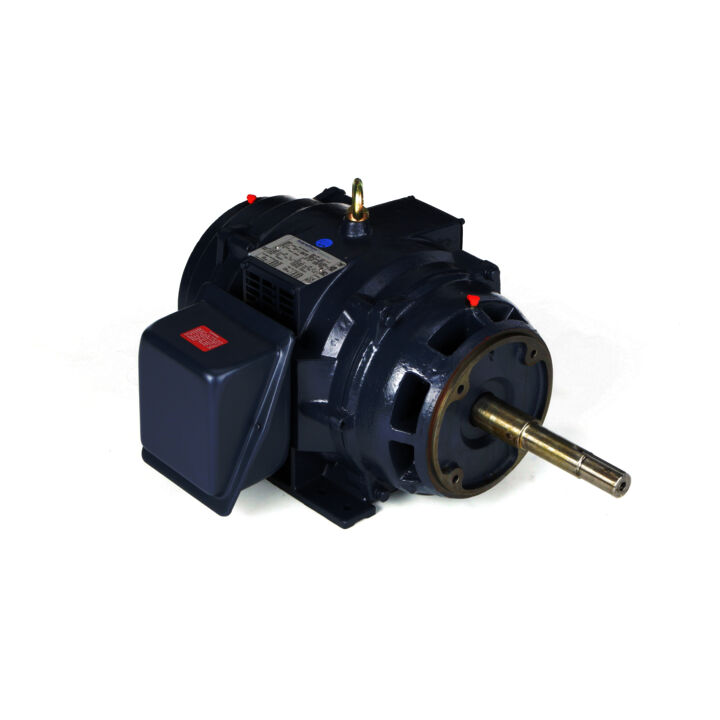 Close-Coupled Pump Motor, 15 & 10 HP, 3 Ph, 60 & 50 Hz, 230/460 & 190/380 V, 1800 & 1500 RPM, 254JP Frame, DP