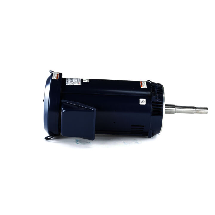 Close-Coupled Pump Motor, 15 & 12 HP, 3 Ph, 60 & 50 Hz, 230/460 & 190/380 V, 1800 & 1500 RPM, 254JPV Frame, DP