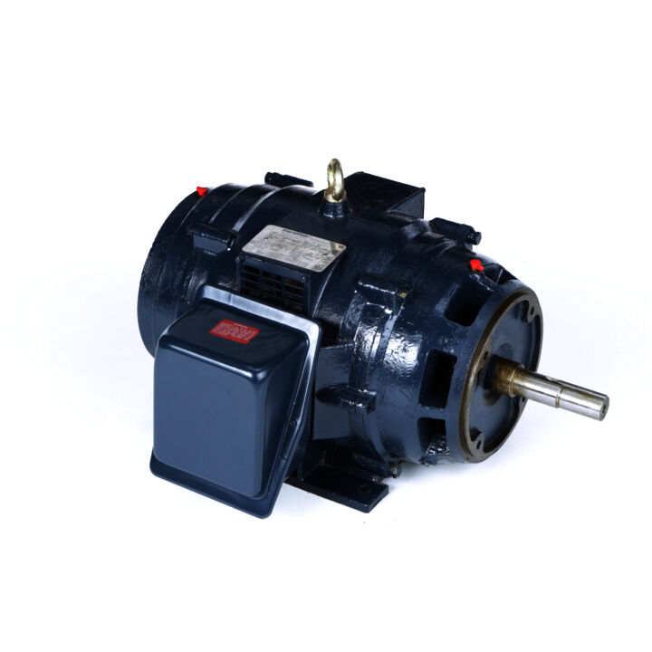 Close-Coupled Pump Motor, 20 & 15 HP, 3 Ph, 60 & 50 Hz, 230/460 & 190/380 V, 3600 & 3000 RPM, 254JM Frame, DP