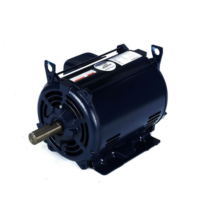 General Purpose Motor, 15 HP, 3 Ph, 60 Hz, 200 V, 1800 RPM, 254T Frame, DP