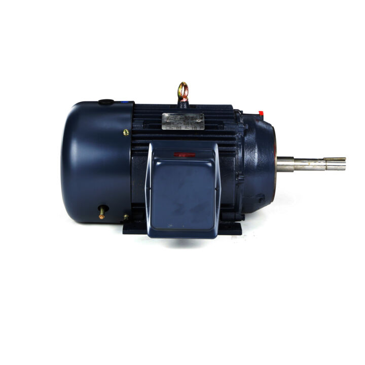 Close-Coupled Pump Motor, 15 & 10 HP, 3 Ph, 60 & 50 Hz, 230/460 & 190/380 V, 3600 & 3000 RPM, 254JP Frame, TEFC