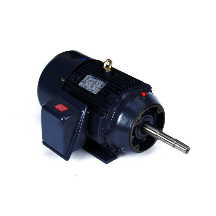 Close-Coupled Pump Motor, 15 & 10 HP, 3 Ph, 60 & 50 Hz, 230/460 & 190/380 V, 1800 & 1500 RPM, 254JP Frame, TEFC