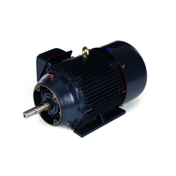 Close-Coupled Pump Motor, 15 & 10 HP, 3 Ph, 60 & 50 Hz, 230/460 & 190/380 V, 1800 & 1500 RPM, 254JM Frame, TEFC