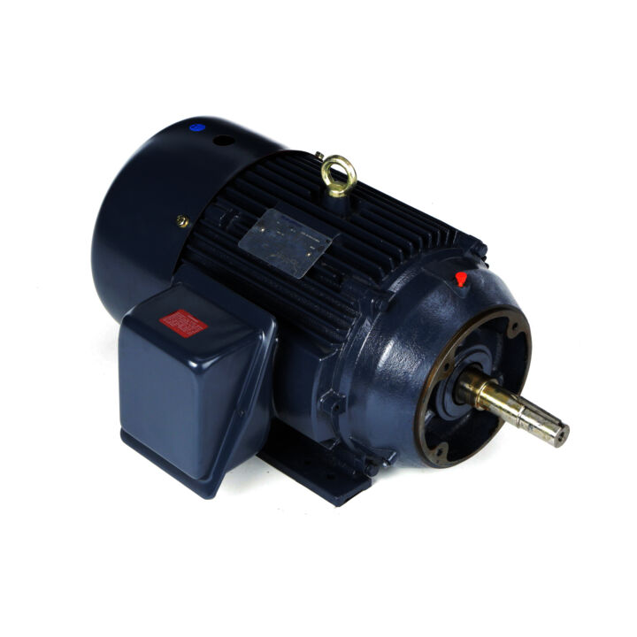 Close-Coupled Pump Motor, 15 & 10 HP, 3 Ph, 60 & 50 Hz, 230/460 & 190/380 V, 3600 & 3000 RPM, 254JM Frame, TEFC
