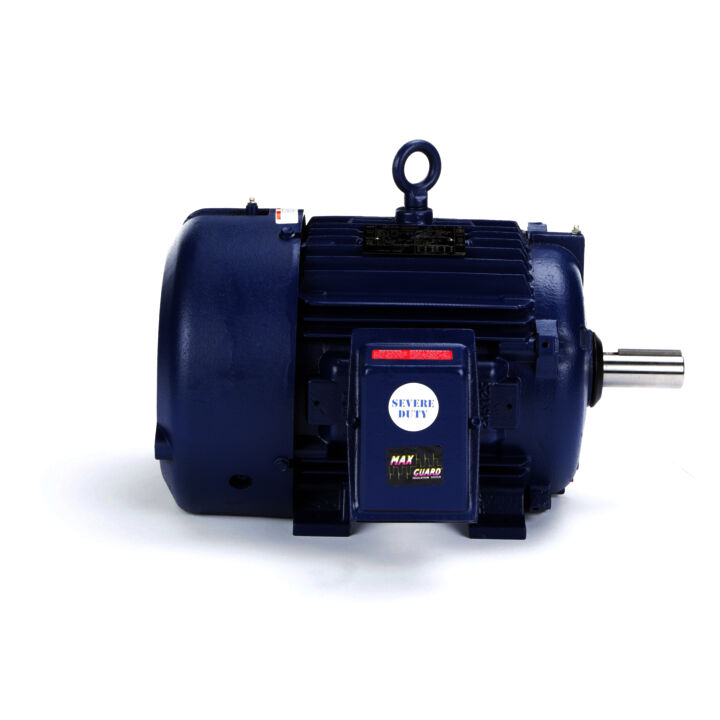 Severe Duty Motor, 15 & 10 HP, 3 Ph, 60 & 50 Hz, 230/460 & 190/380 V, 1800 & 1500 RPM, 254T Frame, TEFC