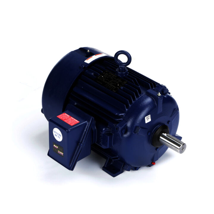 Severe Duty Motor, 15 & 10 HP, 3 Ph, 60 & 50 Hz, 230/460 & 190/380 V, 1800 & 1500 RPM, 254T Frame, TEFC