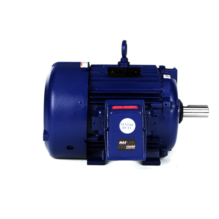 Severe Duty Motor, 15 HP, 3 Ph, 60 Hz, 460 V, 1800 RPM, 254T Frame, TEFC