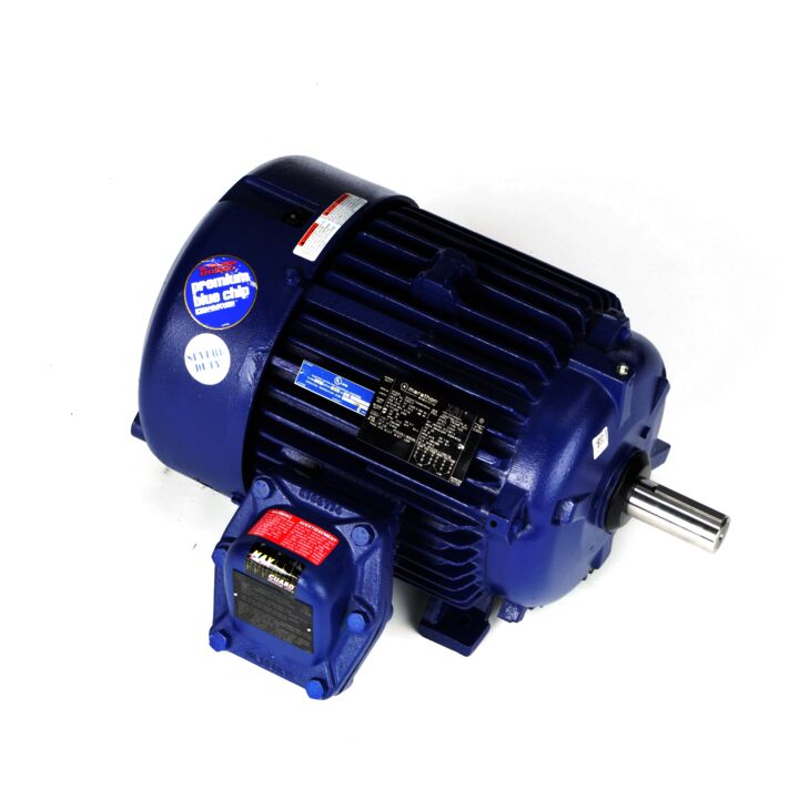 Explosion Proof Motor, 15 & 10 HP, 3 Ph, 60 & 50 Hz, 230/460 & 190/380 V, 1800 & 1500 RPM, 254T Frame, EPFC